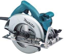 Makita - 15 Amps, 7-1/4" Blade Diam, 5,800 RPM, Electric Circular Saw - 120 Volts, 10' Cord Length, 5/8" Arbor Hole, Right Blade - Industrial Tool & Supply