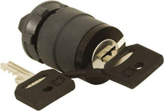 Schneider Electric - 22mm Mount Hole, 3 Position, Key Operated, Selector Switch Only - Black, Maintained (MA), Nonilluminated, Shock, Vibration and Water Resistant - Industrial Tool & Supply