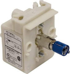 Schneider Electric - 120 VAC, 120 VDC Blue Lens LED Light Module - Industrial Tool & Supply