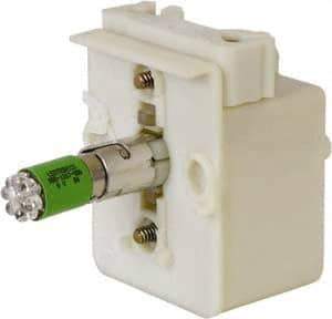Schneider Electric - 6 VAC/VDC LED Light Module - Screw Clamp Connector, 35mm OAL x 54mm Wide, Dust-tight, Oiltight, Shock Resistant, Vibration Resistant, Watertight - Industrial Tool & Supply
