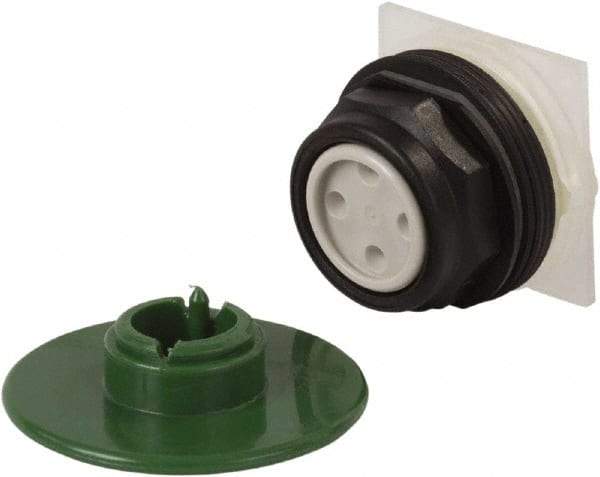 Schneider Electric - 30mm Mount Hole, Extended Mushroom Head, Pushbutton Switch Only - Round, Green Pushbutton, Momentary (MO) - Industrial Tool & Supply