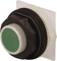 Schneider Electric - 30mm Mount Hole, Extended Straight, Pushbutton Switch Only - Green Pushbutton, Momentary (MO) - Industrial Tool & Supply