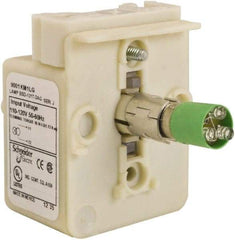 Schneider Electric - 110-120 VAC Green Lens LED Light Module - Industrial Tool & Supply