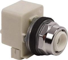 Schneider Electric - 1.18 Inch Mount Hole, Extended Straight, Pushbutton Switch Only - Round, Illuminated, Momentary (MO), Weatherproof, Dust and Oil Resistant - Industrial Tool & Supply