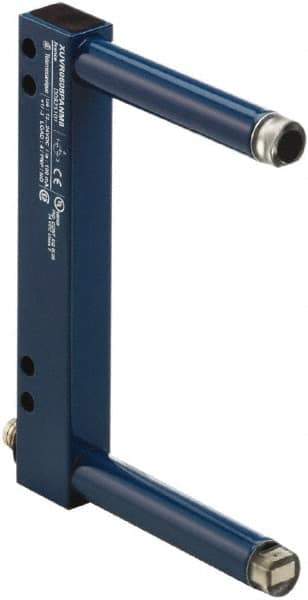 Telemecanique Sensors - 3-pin M8 Connector, 80mm Nominal Distance, Shock and Vibration Resistant, Through Beam Photoelectric Sensor - 12 to 24 VDC, 4000 Hz, Aluminum, Glass, Polyamide, 2 Inch Long x 7 Inch Wide x 7 Inch High - Industrial Tool & Supply