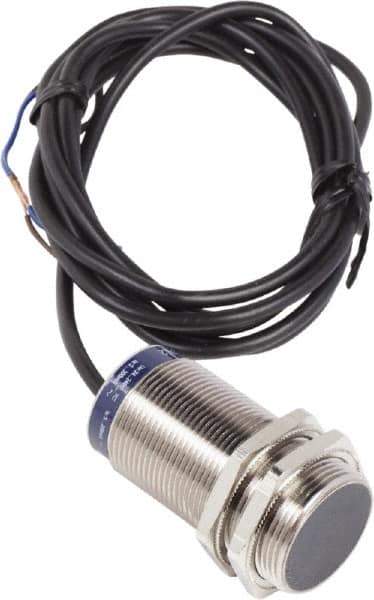 Telemecanique Sensors - NPN, PNP, 10mm Detection, Cylinder, Inductive Proximity Sensor - 2 Wires, IP68, IP69, 24 to 240 VAC/VDC, M30x1.5 Thread, 62mm Long - Industrial Tool & Supply