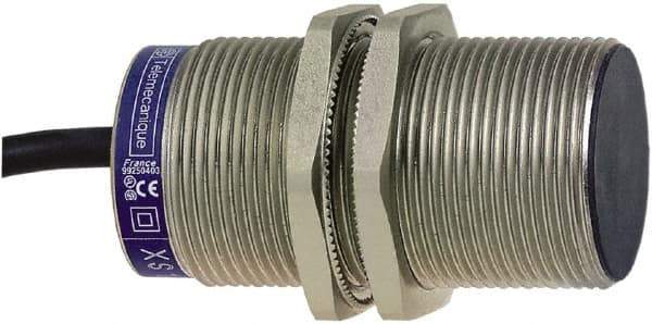 Telemecanique Sensors - NPN, PNP, NO/NC, 10mm Detection, Cylinder, Inductive Proximity Sensor - 4 Wires, IP68, 12 to 24 VDC, M30x1.5 Thread, 60mm Long - Industrial Tool & Supply
