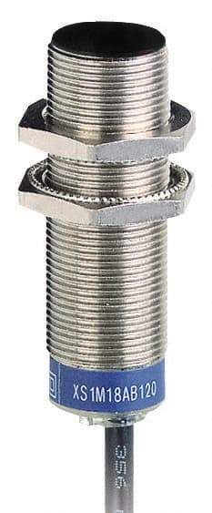 Telemecanique Sensors - NPN, PNP, NC, 5mm Detection, Cylinder, Inductive Proximity Sensor - 2 Wires, IP67, 12 to 24 VDC, M18x1 Thread, 53mm Long - Industrial Tool & Supply