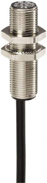 Telemecanique Sensors - PNP, 4mm Detection, Cylinder, Inductive Proximity Sensor - 3 Wires, IP67, 12 to 24 VDC, M12x1 Thread, 42mm Long - Industrial Tool & Supply