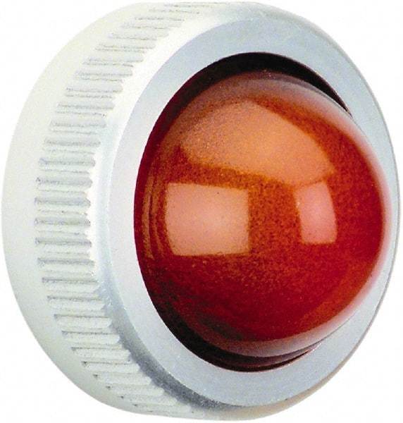 Schneider Electric - Round Pilot and Indicator Light Lens - Amber - Industrial Tool & Supply