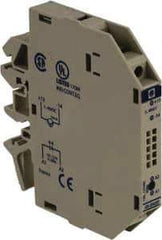 Schneider Electric - 17 Milliamp, NC Configuration, Interface Relay Module - DIN Rail Mount, 23 to 131°F, 120 to 127 Volt - Industrial Tool & Supply