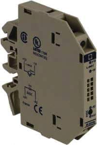 Schneider Electric - 13.6 Milliamp, NC Configuration, Interface Relay Module - DIN Rail Mount, 23 to 131°F, 5 VDC - Industrial Tool & Supply