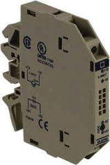 Schneider Electric - 13.6 Milliamp, NC Configuration, Interface Relay Module - DIN Rail Mount, 23 to 131°F, 5 VDC - Industrial Tool & Supply