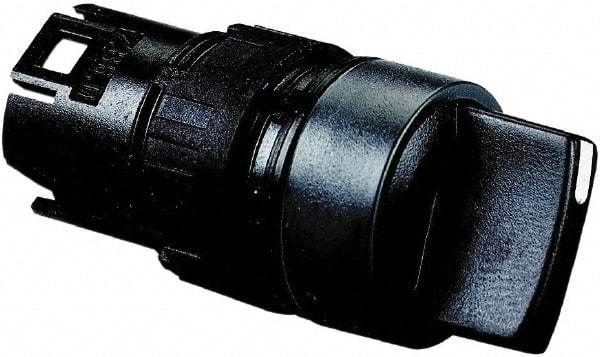 Schneider Electric - 16mm Mount Hole, 3 Position, Handle Operated, Selector Switch Only - Black, Maintained (MA), Shock and Vibration Resistant - Industrial Tool & Supply