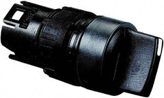 Schneider Electric - 16mm Mount Hole, 3 Position, Handle Operated, Selector Switch Only - Black, Maintained (MA), Shock and Vibration Resistant - Industrial Tool & Supply