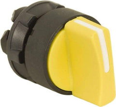 Schneider Electric - 22mm Mount Hole, 2 Position, Handle Operated, Selector Switch Only - Yellow, Maintained (MA), Nonilluminated, Shock, Vibration and Water Resistant - Industrial Tool & Supply