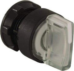 Schneider Electric - 22mm Mount Hole, 3 Position, Handle Operated, Selector Switch Only - White, Maintained (MA), Illuminated, Shock, Vibration and Water Resistant - Industrial Tool & Supply