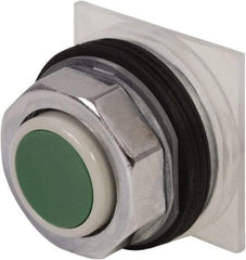 Schneider Electric - 30mm Mount Hole, Extended Straight, Pushbutton Switch Only - Green Pushbutton, Momentary (MO) - Industrial Tool & Supply