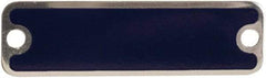 Schneider Electric - Aluminum Legend Plate - Blank - Blue Background, 1.22 Inch Hole Diameter - Industrial Tool & Supply