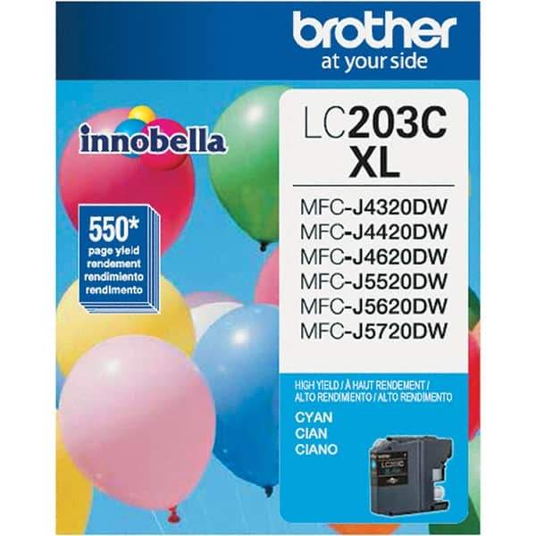 Brother - Cyan Ink Cartridge - Use with Brother MFC-J460DW, J480DW, J485DW, J680DW, J880DW, J885DW, J4320DW, J4420DW, J4620DW, J5520DW, J5620DW, J5720DW - Industrial Tool & Supply