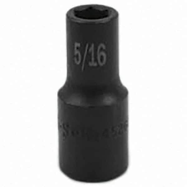SK - Impact Socket - 3/8"DR 6PT 5/16" SEMI-DEEP SOCKET - Industrial Tool & Supply