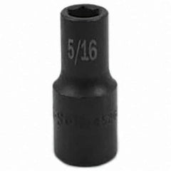 SK - Impact Socket - 3/8"DR 6PT 5/16" SEMI-DEEP SOCKET - Industrial Tool & Supply