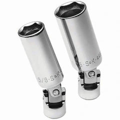 SK - 3/8" Drive Standard Socket Set - 5/8 to 13/16", Inch Measurement Standard - Industrial Tool & Supply