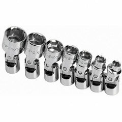 SK - 1/4" Drive Standard Socket Set - 3/16 to 9/16", Inch Measurement Standard - Industrial Tool & Supply
