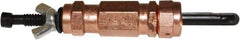 Zephyr Tool Group - 1/4 Drill 1/4" Pin Diam, Copper Cleco Wing Nut Fastener - Standard Length, 0 to 1" Grip - Industrial Tool & Supply