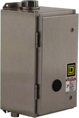Square D - 4/4X NEMA Rated, 6 Pole, Mechanically Held Lighting Contactor - 20 A (Tungsten), 30 A (Fluorescent), 110 VAC at 50 Hz, 120 VAC at 60 Hz, 6NO Contact Configuration - Industrial Tool & Supply