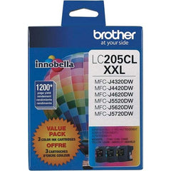 Brother - Cyan, Magenta & Yellow Ink Cartridge - Use with Brother MFC-J4320DW, J4420DW, J4620DW, J5520DW, J5620DW, J5720DW - Industrial Tool & Supply