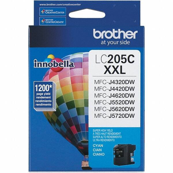 Brother - Cyan Ink Cartridge - Use with Brother MFC-J4320DW, J4420DW, J4620DW, J5520DW, J5620DW, J5720DW - Industrial Tool & Supply