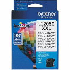 Brother - Cyan Ink Cartridge - Use with Brother MFC-J4320DW, J4420DW, J4620DW, J5520DW, J5620DW, J5720DW - Industrial Tool & Supply