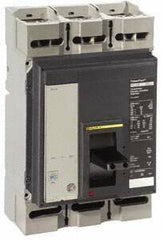 Square D - 600 Amp, 600 VAC, 3 Pole, Panel Mount Molded Case Circuit Breaker - Electronic Trip, Multiple Breaking Capacity Ratings, 3/0 AWG - Industrial Tool & Supply