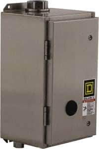 Square D - 4/4X NEMA Rated, 2 Pole, Electrically Held Lighting Contactor - 20 A (Tungsten), 30 A (Fluorescent), 277 VAC at 60 Hz, 2NO Contact Configuration - Industrial Tool & Supply