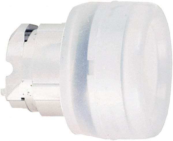 Schneider Electric - 22mm Mount Hole, Flush, Pushbutton Switch Only - Round, White Pushbutton, Nonilluminated, Momentary (MO) - Industrial Tool & Supply