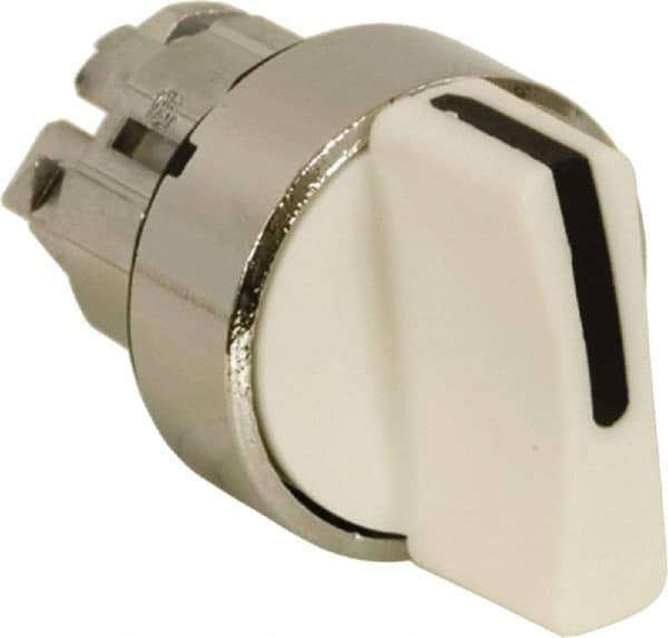 Schneider Electric - 22mm Mount Hole, 2 Position, Handle Operated, Selector Switch - White, Maintained (MA), Nonilluminated, Shock, Vibration and Water Resistant - Industrial Tool & Supply