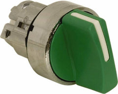 Schneider Electric - 22mm Mount Hole, 2 Position, Handle Operated, Selector Switch - Green, Maintained (MA), Nonilluminated, Shock, Vibration and Water Resistant - Industrial Tool & Supply