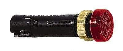 Schneider Electric - 12 V Red Lens LED Pilot Light - Threaded Connector, 16mm Wide - Industrial Tool & Supply