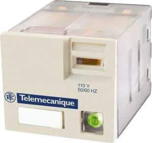 Schneider Electric - 3,750 VA Power Rating, Electromechanical Plug-in General Purpose Relay - 15 Amp at 250 VAC & 28 VDC, 3CO, 120 VAC - Industrial Tool & Supply