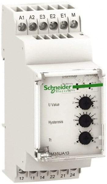 Schneider Electric - 2NO/2NC, 24-240 VAC/DC Control Relay - DIN Rail Mount - Industrial Tool & Supply