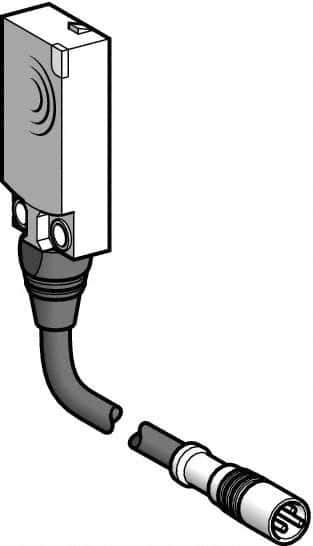Telemecanique Sensors - NPN, Flat, Inductive Proximity Sensor - 3 Wires, IP68, 12 to 24 VDC, 15mm Wide - Industrial Tool & Supply