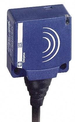 Telemecanique Sensors - PNP, Flat, Inductive Proximity Sensor - 3 Wires, IP68, 12 to 24 VDC, 26mm Wide - Industrial Tool & Supply