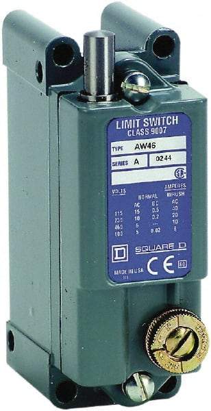 Square D - SPDT, NC/NO, 600 VAC, Screw Terminal, Plunger Actuator, General Purpose Limit Switch - 1, 2, 4, 12, 13 NEMA Rating, IP65 IPR Rating, Surface Mount - Industrial Tool & Supply
