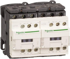 Schneider Electric - 3 Pole, 240 Coil VAC at 50/60 Hz, 12 Amp at 440 VAC, Reversible IEC Contactor - 1 Phase hp: 1 at 115 VAC, 2 at 230/240 VAC, 3 Phase hp: 10 at 575/600 VAC, 3 at 200/208 VAC, 3 at 230/240 VAC, 7.5 at 460/480 VAC - Industrial Tool & Supply