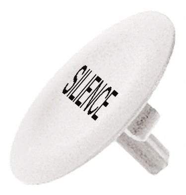 Schneider Electric - Flush Pushbutton Switch Cap - White, Round Button, Nonilluminated - Industrial Tool & Supply