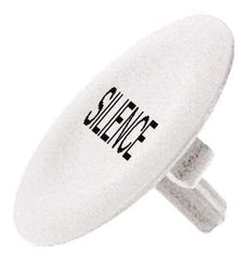 Schneider Electric - Flush Pushbutton Switch Cap - White, Round Button, Nonilluminated - Industrial Tool & Supply