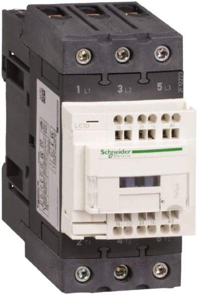 Schneider Electric - 3 Pole, 115 Coil VAC at 50/60 Hz, 40 Amp at 440 VAC, Nonreversible IEC Contactor - CCC, CSA, CSA C22.2 No. 14, EN/IEC 60947-4-1, EN/IEC 60947-5-1, GOST, RoHS Compliant, UL 508, UL Listed - Industrial Tool & Supply