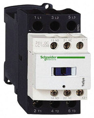Schneider Electric - 3 Pole, 24 Coil VDC, 38 Amp at 440 VAC, Nonreversible IEC Contactor - Bureau Veritas, CCC, CSA, CSA C22.2 No. 14, DNV, EN/IEC 60947-4-1, EN/IEC 60947-5-1, GL, GOST, LROS, RINA, RoHS Compliant, UL 508, UL Listed - Industrial Tool & Supply