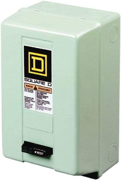 Square D - 3 Pole, 220 Coil VAC at 50 Hz, 240 Coil VAC at 60 Hz, 90 Amp NEMA Contactor - NEMA 1 Enclosure, 50 Hz at 220 VAC and 60 Hz at 240 VAC - Industrial Tool & Supply